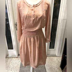 Pale pink cut out dress